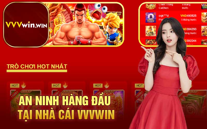 An ninh hàng đầu tại nhà cái VVVwin