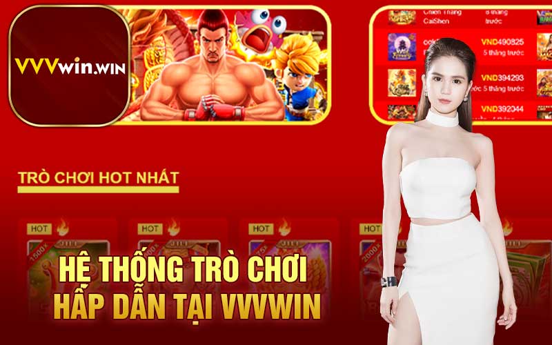 Hệ thống trò chơi hấp dẫn tại VVVwin